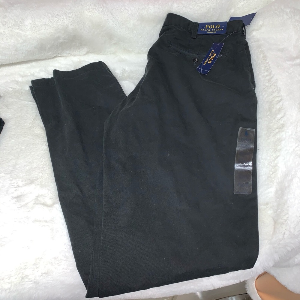 NWT Polo by Ralph Lauren black pants big and tall